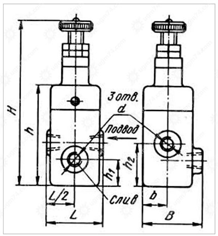 перепускной предохранительный клапан Г52 2