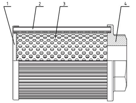Сливной фильтр, схема